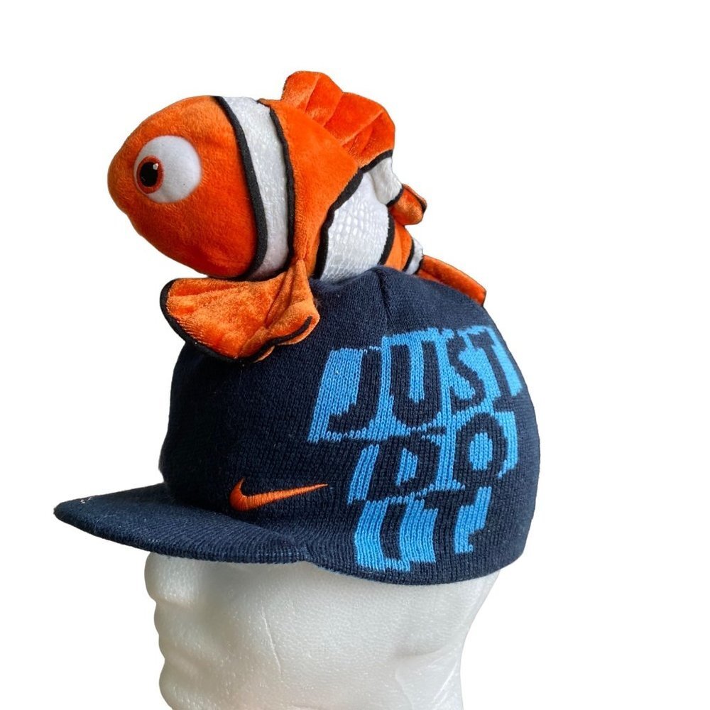 Nike Kids Hat Nemo Disney Costume Novelty Just Do It Knit Cap - Picture 2 of 9